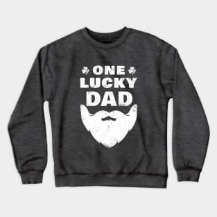 One Lucky Dad St Patrick Day Gift Crewneck Sweatshirt